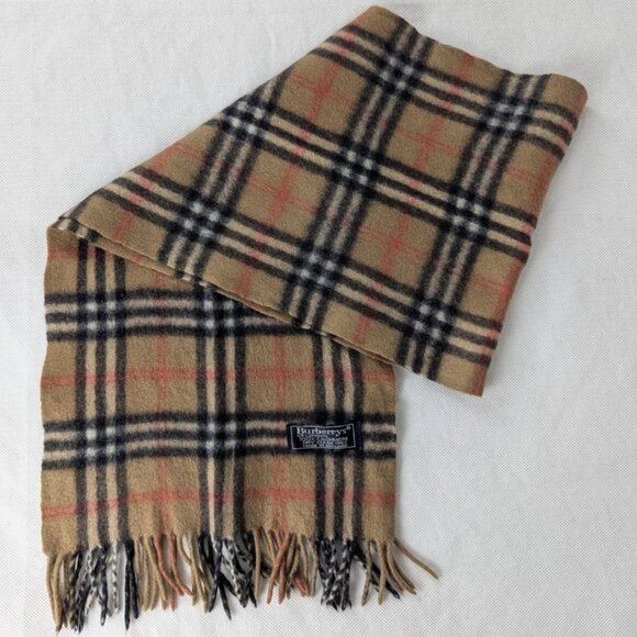 Burberry's Unisex Winter Scarf Beige – Used – Soft Cashmere – Designer Fashion. - Picture 1 of 7